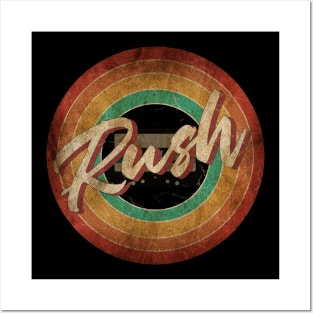 Rush Vintage Circle Art Posters and Art